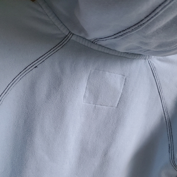 LIMITED TOO Authentic Y2K Baby Blue Text Graphic Pullover Half-zip Hoodie ❄⛄ - Picture 13 of 16